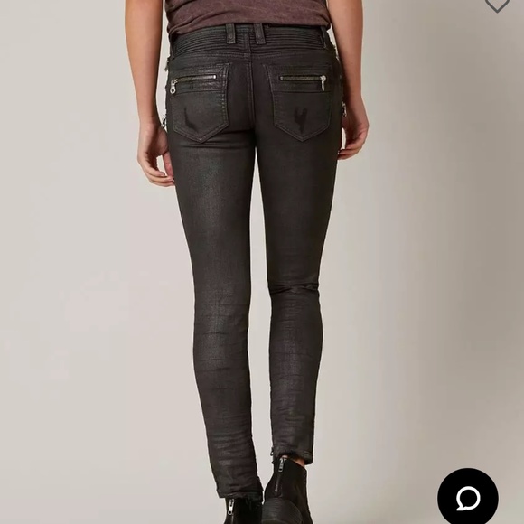 ROCk REVIVAL Moto Camille Skinny Stretch Jean size 26 - Picture 3 of 6